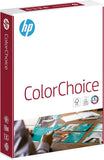 HP Color Choice A4 copier paper, 100gsm, 500 sheets ream, white high-quality paper for printing and copying.