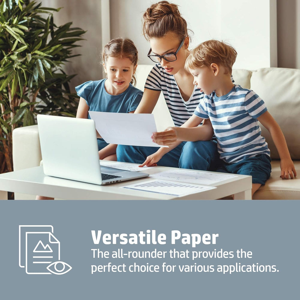 HP Home & Office A4 Paper in ream, 210 x 297mm, 80gsm, FSC certified copy paper with 500 sheets for office use