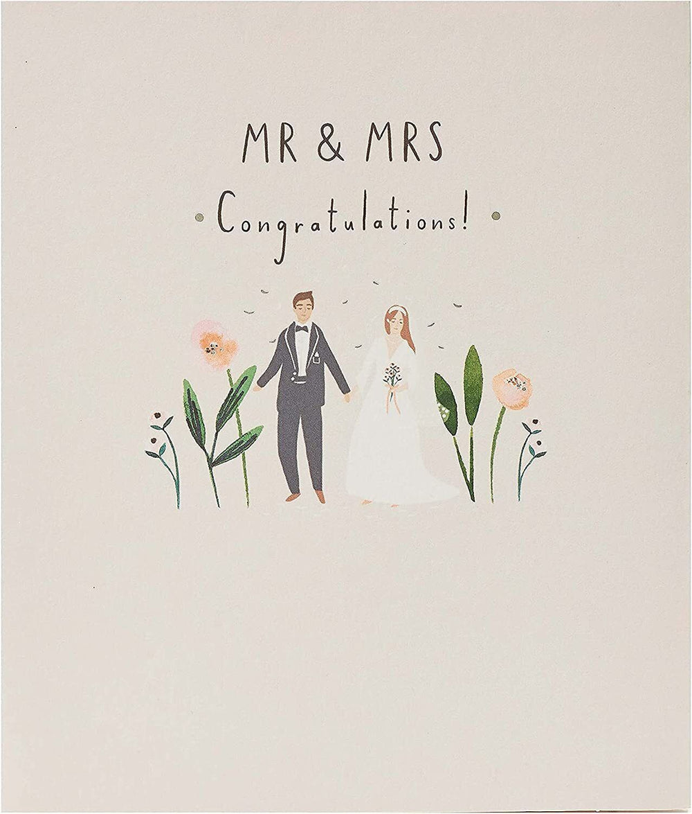Wedding Congratulations Card for Bride & Groom