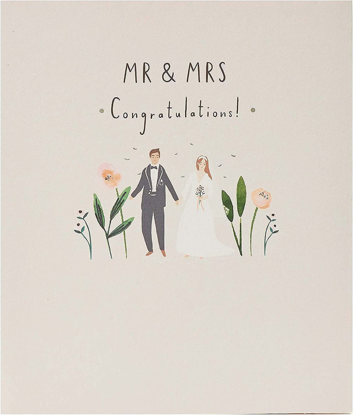 Wedding Congratulations Card for Bride & Groom