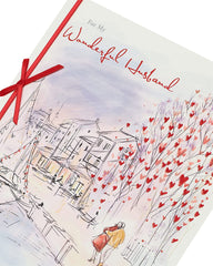Husband Valentines Day Card With Envelope - Beautiful Design