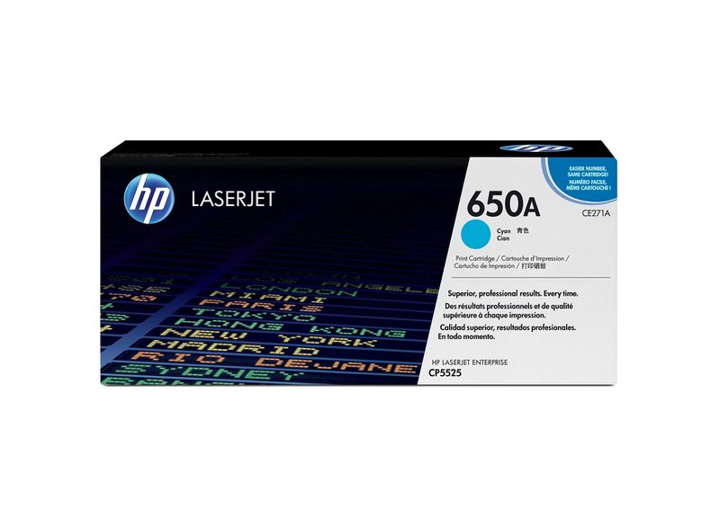 HP 650A Cyan Standard Capacity Toner 15K pages for HP Color LaserJet Enterprise M750/CP5525