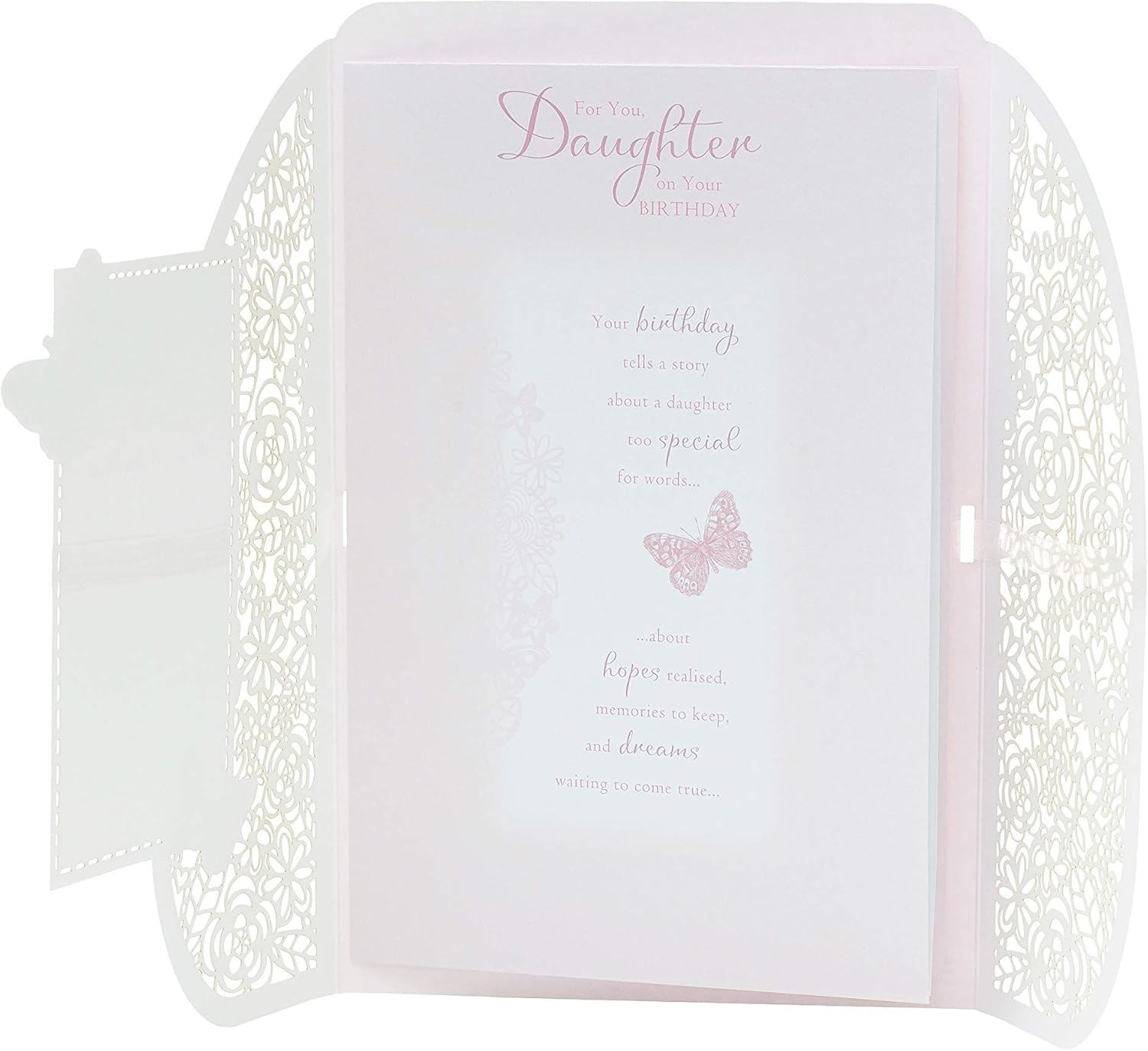 For You Daughter Lazor Cut Design Birthday Card