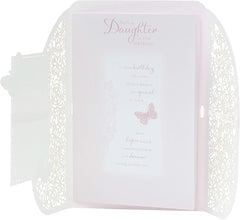 For You Daughter Lazor Cut Design Birthday Card