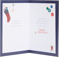UK Greetings Christmas Card for Grandad – Christmas Wishes Festive Design