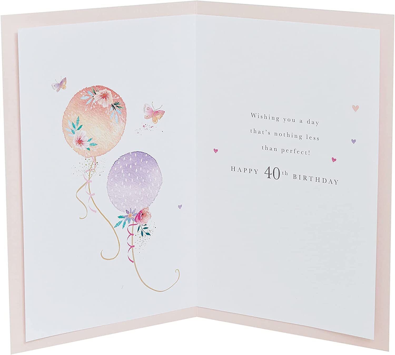 Happy 40th Birthday Card - Have a Fabulous 40th Birthday Card - Birthday Card for her - Balloon Design Birthday Card, 736383-0-1, Multi