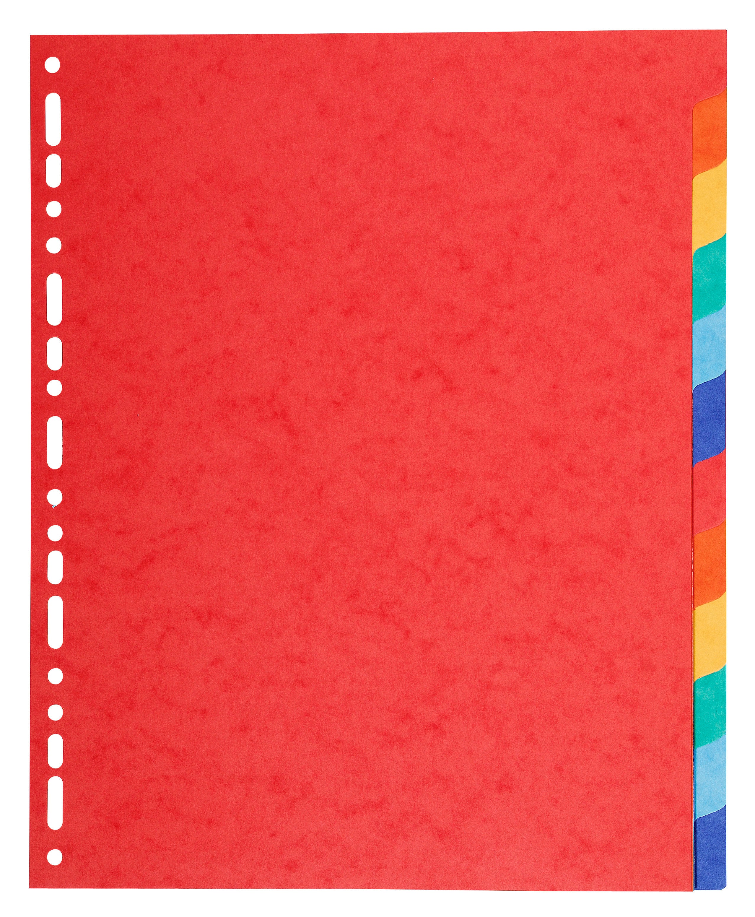Exacompta Forever Recycled Divider 12 Part A4 Extra Wide 220gsm Card Vivid Assorted Colours - 2112E