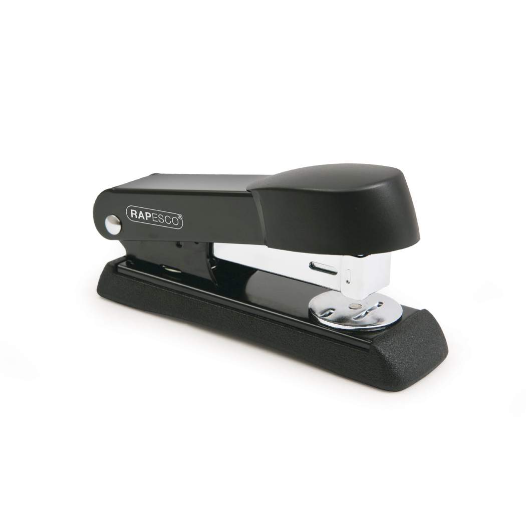 Rapesco Minno Half Strip Stapler Metal 20 Sheet Black - A52600B3