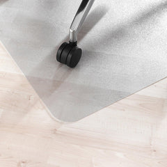 Floortex Floor Protection Mat Ecotex Polymer With Anti Slip Coating 120 x 150cm Hard Floors Very Low Pile Carpets Transparent UFRECO124860AEP DD