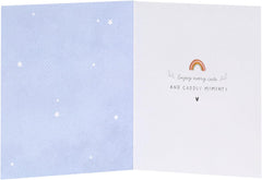 New Baby Boy Card - Washing Line Design