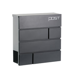 Phoenix Estilo Top Loading Letter Box Graphite Grey with Key Lock - MB0121KA DD