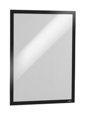 Durable DURAFRAME POSTER UV-Resistant Self-Adhesive Sign & Document Holder with Magnetic Frame A2 Black - 505301