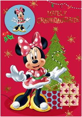 Disney Minnie Mouse Granddaughter Christmas Card