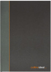 Collins Ideal Manuscript Book Casebound A5 Single Cash 192 Pages Black 461 - 810062