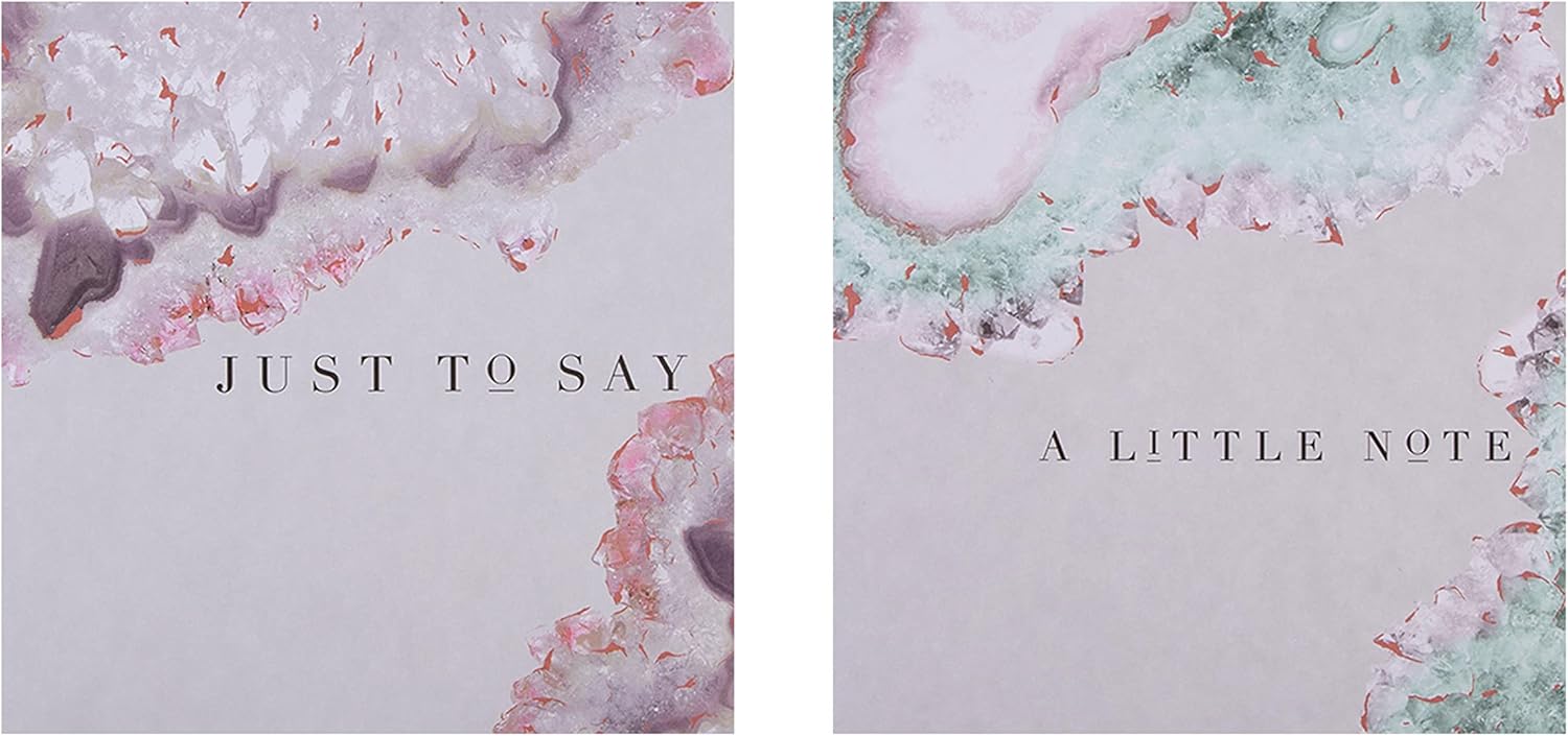 Hallmark 'Just To Say' Cards - Multipack of 20 in 4 Geode Designs