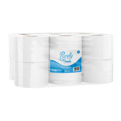 ValueX Mini Jumbo Toilet Roll 2 Ply Recycled 150 metres (Pack 12) PS1130