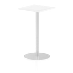 Dynamic Italia 600mm Poseur Square Table White Top 1145mm High Leg ITL0222 DD