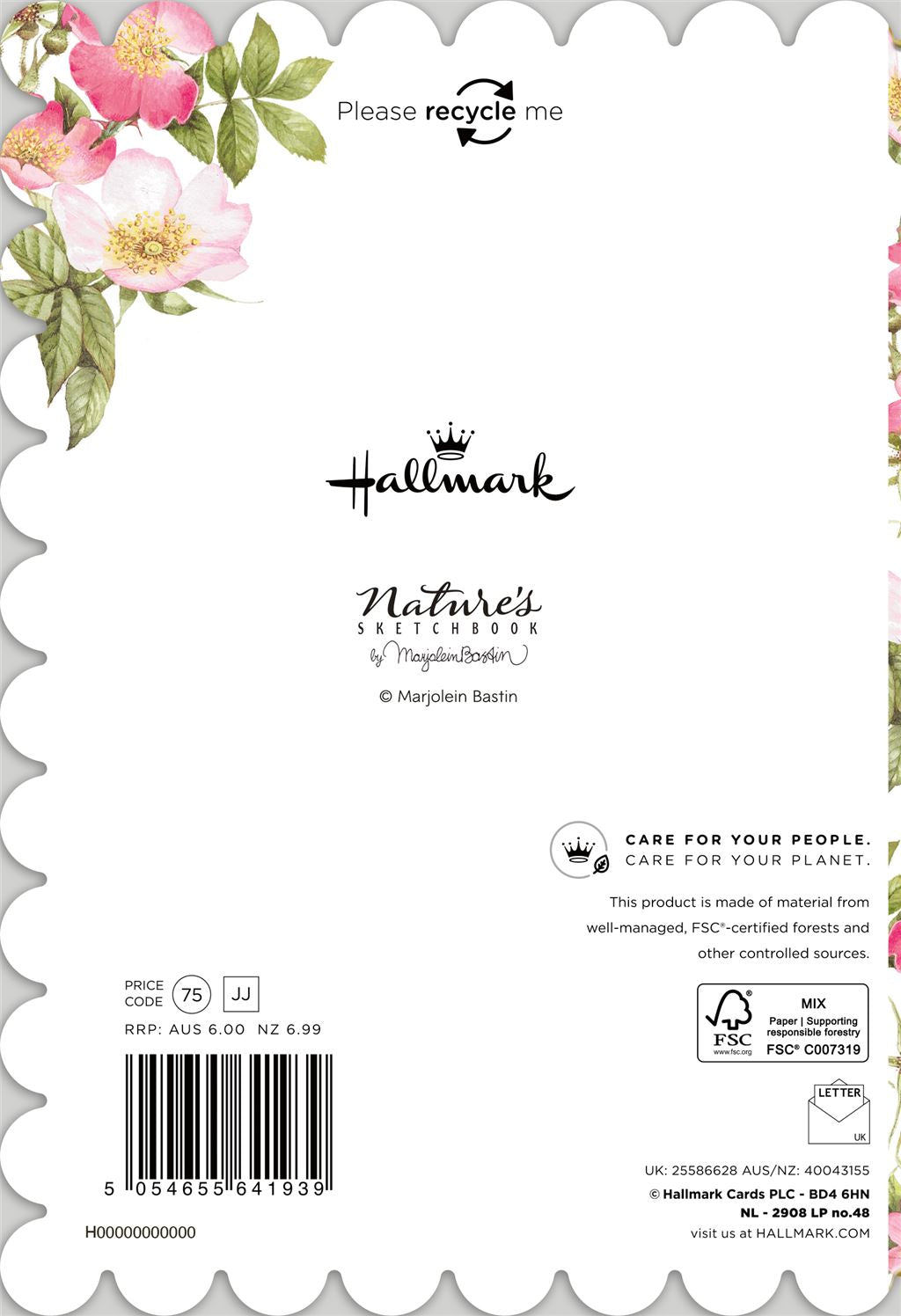 Floral Friendship Card – Friends Are Flowers in the Garden of Life