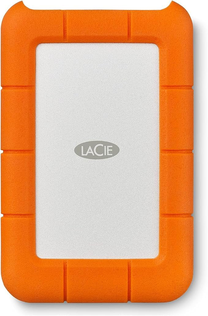 LaCie 1TB Mini Rugged USB C and USB 3.0 External Hard Drive