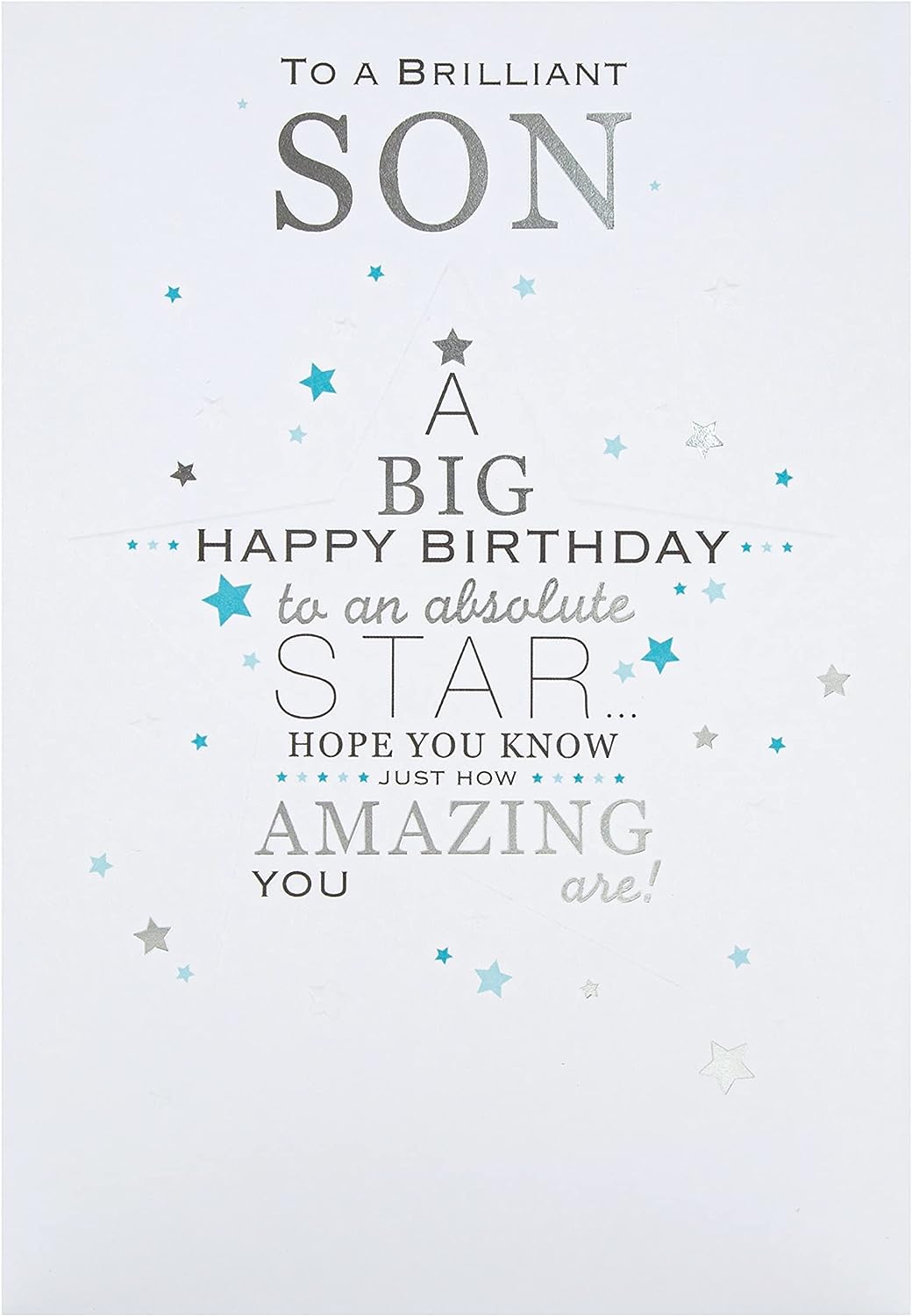 Star Son Birthday Card