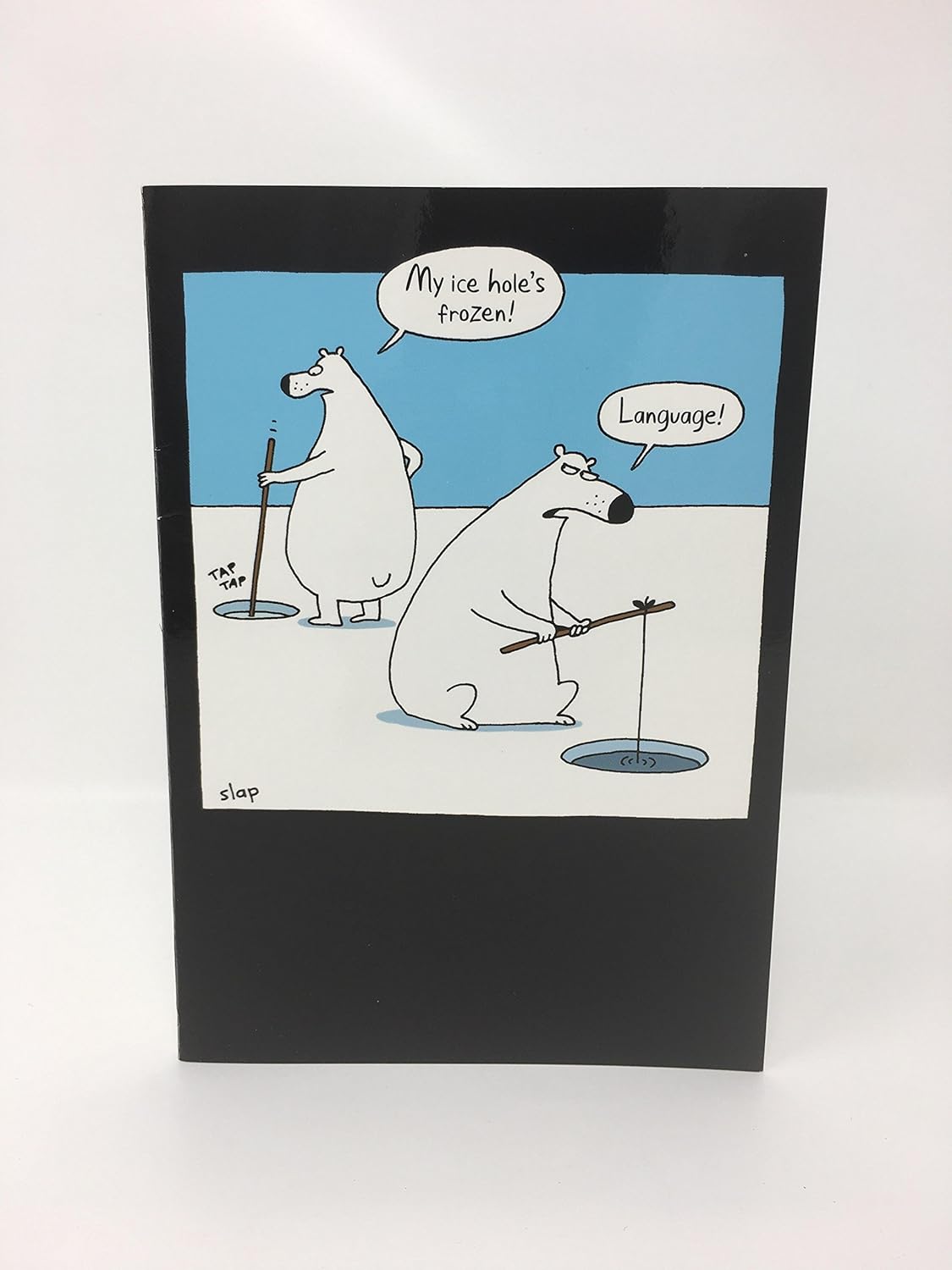 Happy Birthday Card Polar Bears 'My ICE Holes Frozen ' Monkey Tennis HALLMARK
