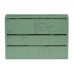 ValueX Pre-Printed Personnel Wallet Manilla 332x238mm 270gsm Green (Pack 50) PWG01