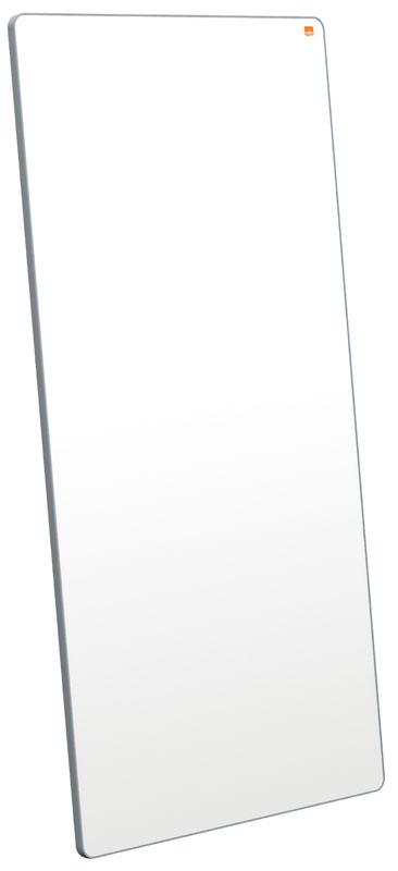 Nobo Portable Magnetic Steel Whiteboard 1800 x 900mm Grey Trim Double-Sided Lightweight Move and Meet Collaboration System White 1915563