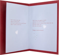 Hallmark Anniversary Card for Husband - Classic Illustrated Design with Heartfelt Verse