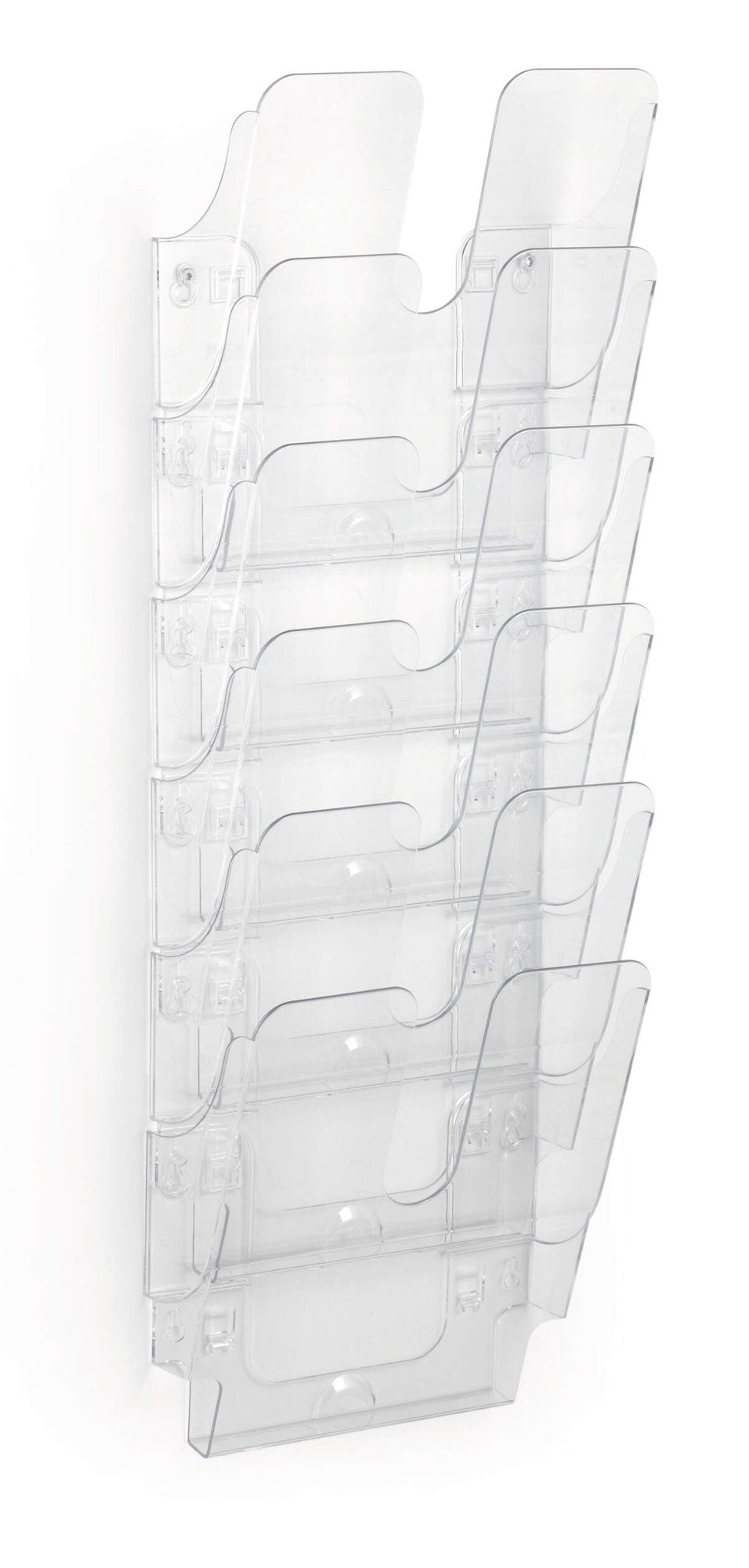 Durable FLEXIPLUS 6 A4 Portrait Literature Holder Wall Mounted Document Holder for Flyers & Brochures Transparent - 1700008401