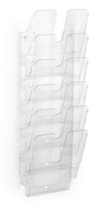 Durable FLEXIPLUS 6 A4 Portrait Literature Holder Wall Mounted Document Holder for Flyers & Brochures Transparent - 1700008401