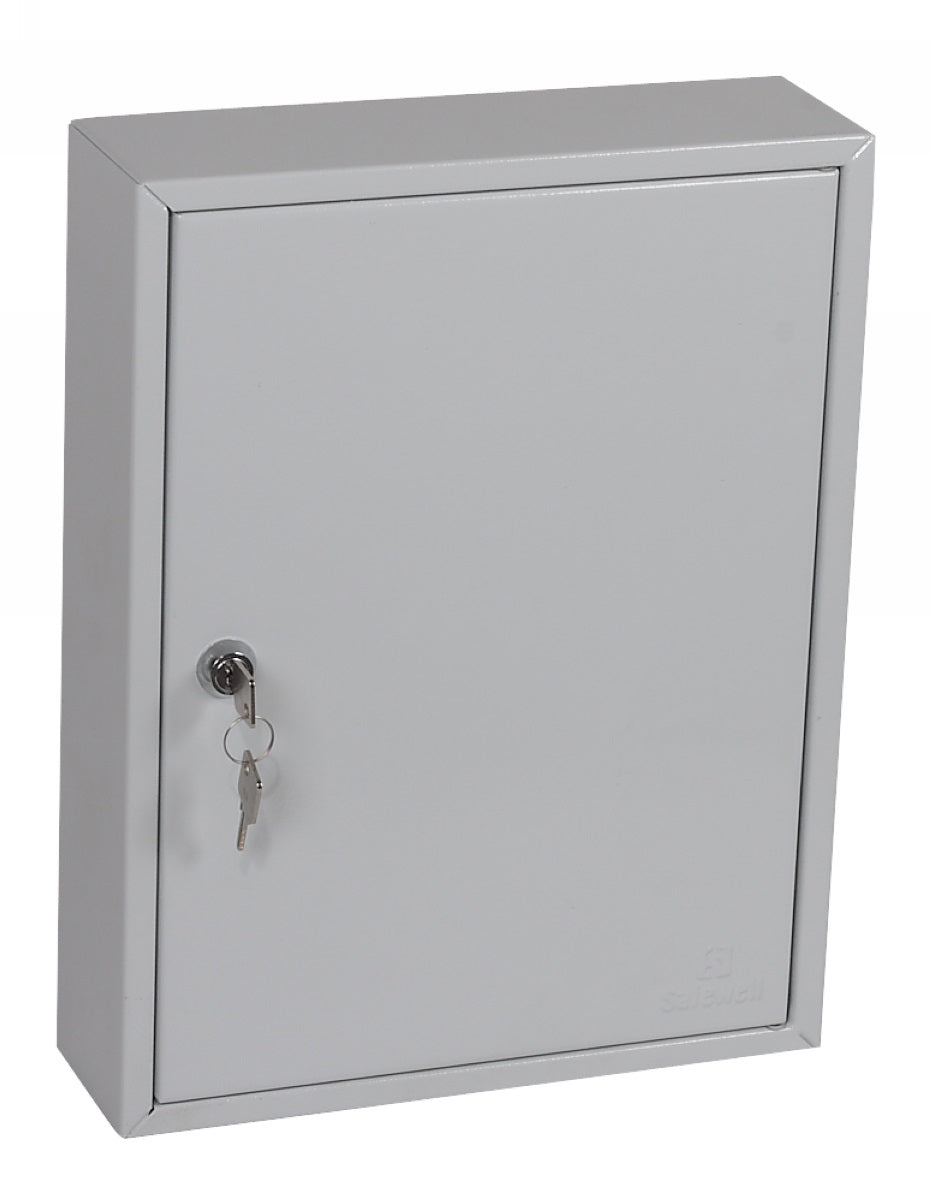 Phoenix Commercial Key Cabinet 42 Hook Key Lock Light Grey KC0601K DD