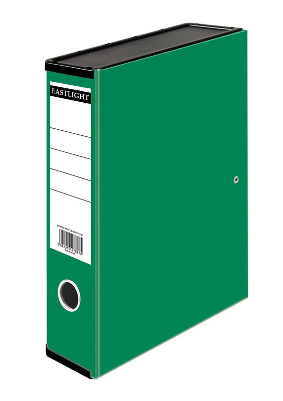 ValueX Box File Paper on Board Foolscap 65mm Capacity 80mm Spine Width Clip Closure Green - 31814DENT