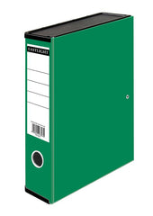 ValueX Box File Paper on Board Foolscap 65mm Capacity 80mm Spine Width Clip Closure Green - 31814DENT