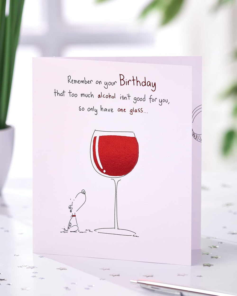 UK Greetings Birthday Card for Her/Friend - Funny Wine Design