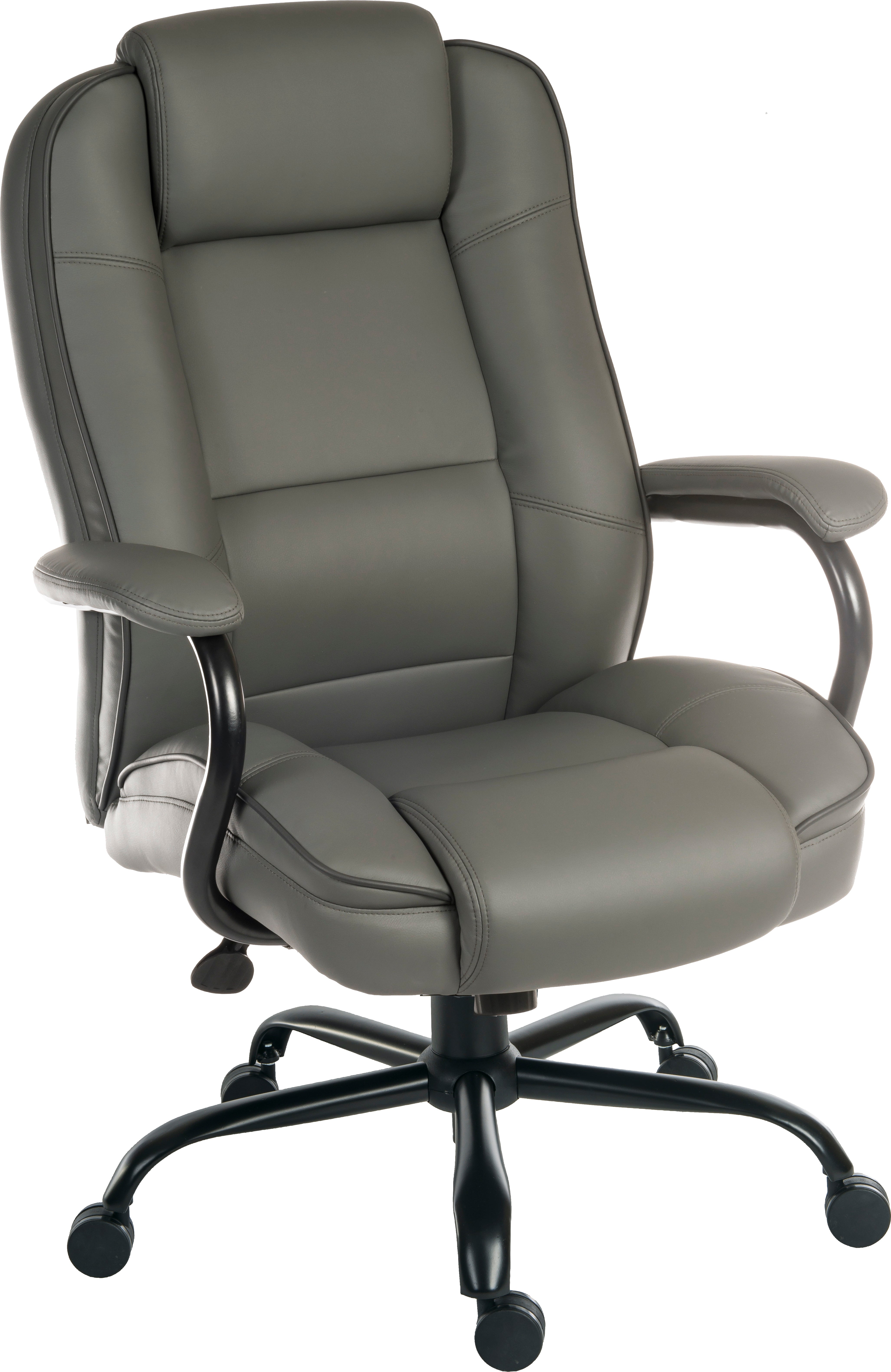 Goliath Duo Heavy Duty Bonded Leather Faced Executive Office Chair Grey - 6925GREY DD