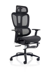 Horizon Executive Mesh Office Chair With Height Adjustable Arms Black - OP000319 - DD