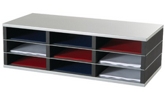 Fast Paper Mail Sorter 9 Compartment A4 Grey - SK133D135 DD