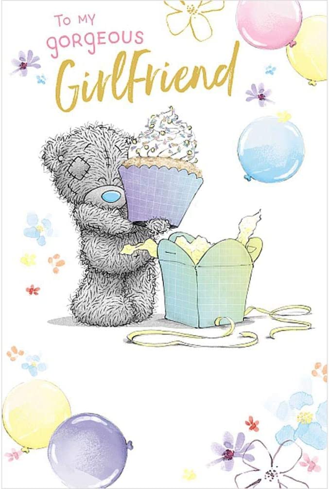 Girlfriend Birthday Bear With Cup Cake