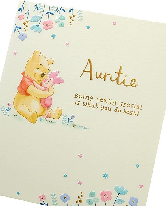 Disney Winnie The Pooh Auntie Birthday Card