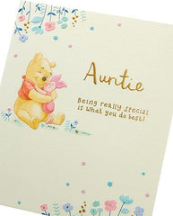 Disney Winnie The Pooh Auntie Birthday Card