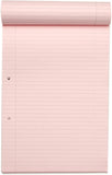 Rhino Pink Paper Refill Pad 8mm feints & margin A4 50 Leaf 100 pages