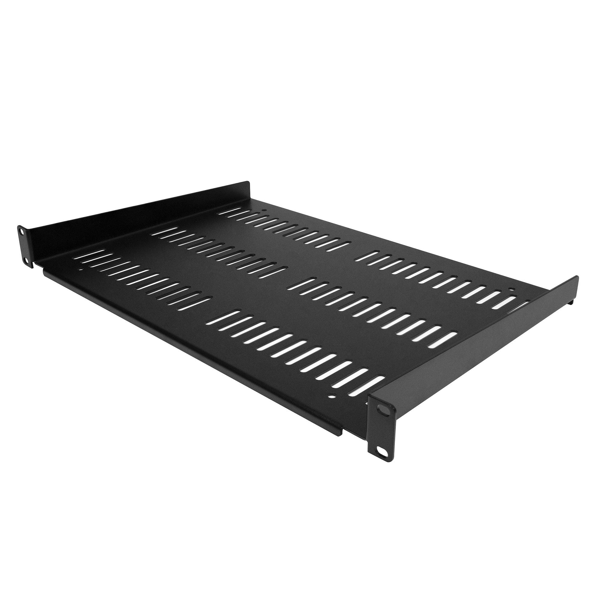 StarTech.com 1U Vented Server Rack Shelf Mount Cantilever Tray for 19 Inch Network Equipment Maximum Weight 25kg