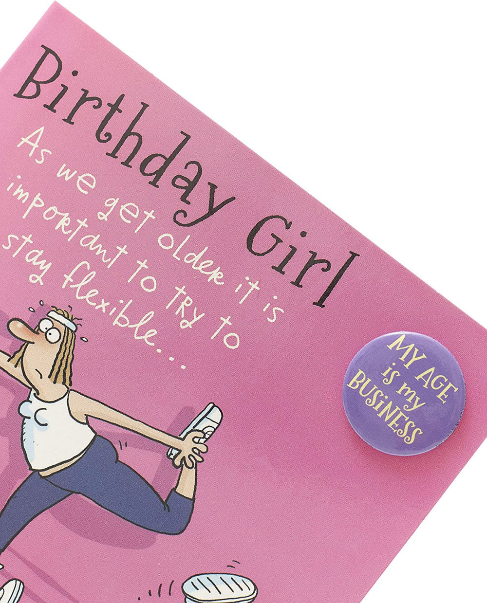 Giggles Yoga Humour Birthday Card
