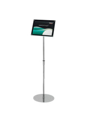 Deflecto A4 Bevelled Edge Floor Standing A4 Sign Holder - Adjustable Portrait & Landscape Display Boards Free Standing  - 790845