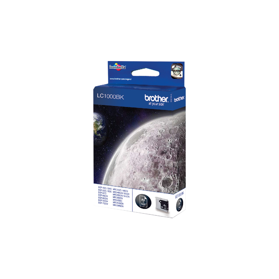 Brother Black Ink Cartridge 19ml - LC1000BK