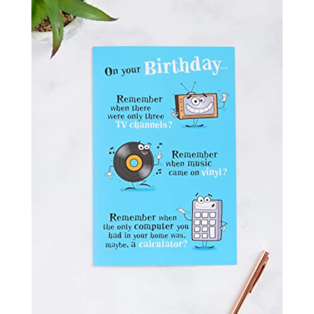 Humorous Nostalgic Funny Birthday Card