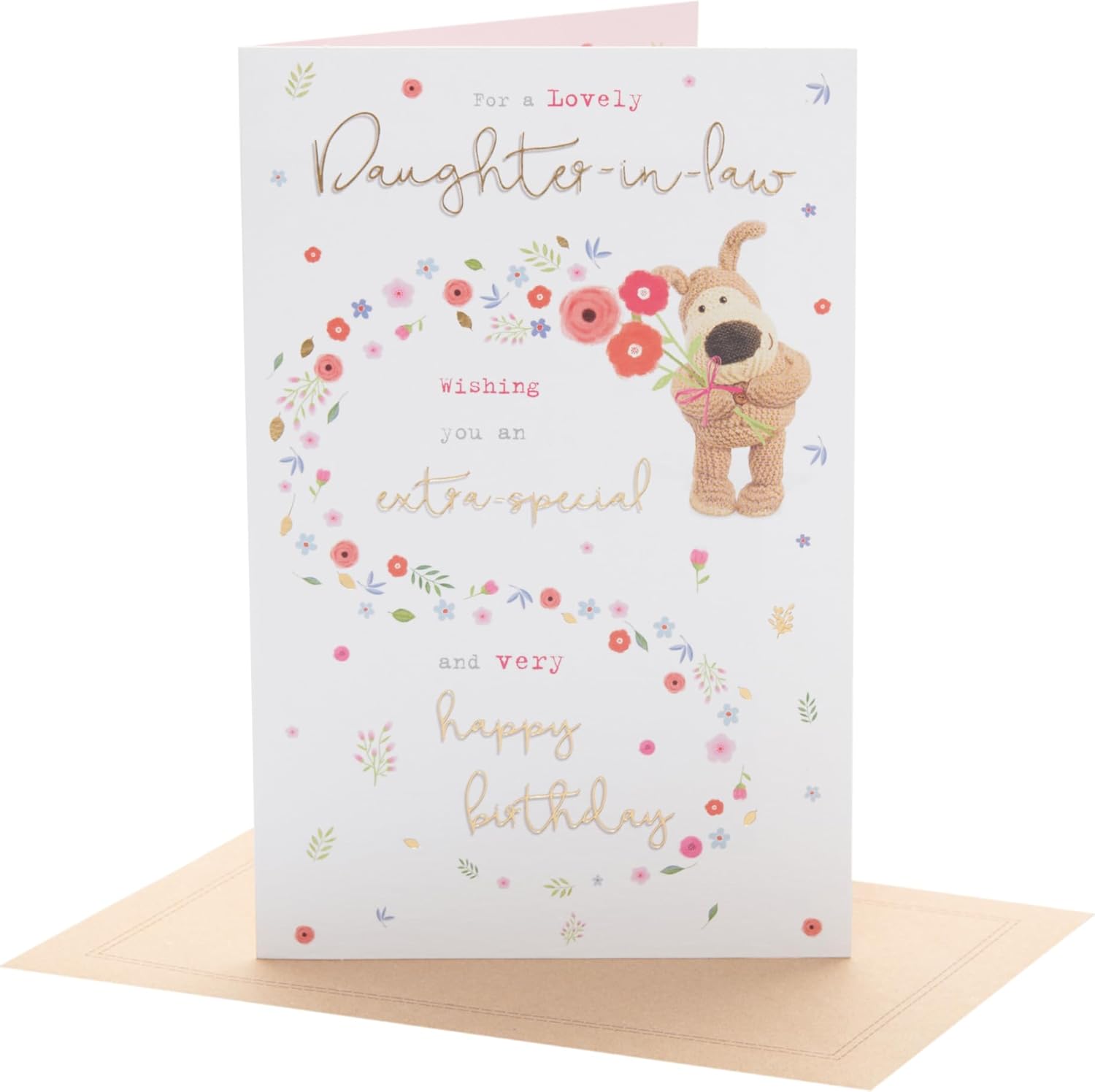 Boofle Birthday Card for Daughter-In-Law - Cute Design