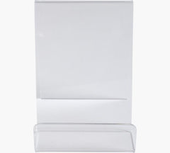 Exacompta Acrylic Display Easel 100 x 110 x 150mm Clear - 88258D