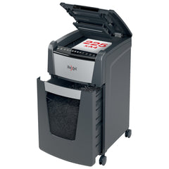 Rexel Optimum AutoFeed Plus 225M Micro Cut Shredder 60 Litre 225 Sheet Automatic/8 Sheet Manual Black 2020225M