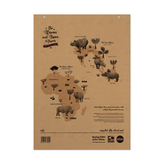Rhino A1 Recycled Flipchart Pad 40 Leaf 20mm Squared With Plain Reverse (Pack 5) - SRFC-4 DD